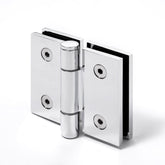 SQUARE BIFOLD HINGE 6MM GLASS - Chrome